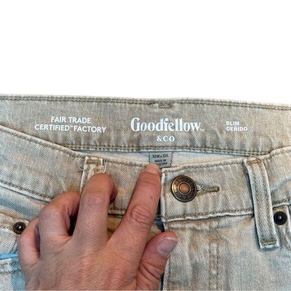 Goodfellow & Co. Mens Kakhi Tan Slim Denim Jeans Size 32W x 32L - Picture 5 of 5